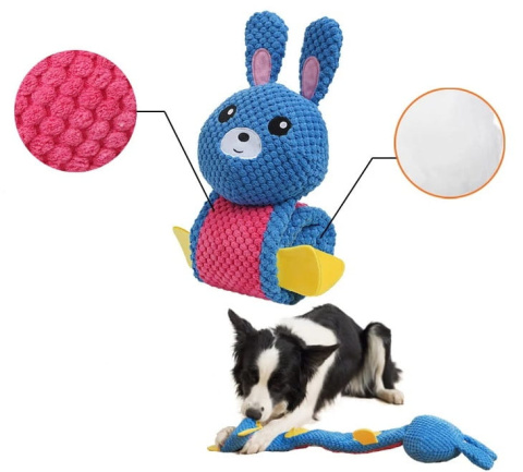 PetGang KRÓLIK zabawka dla psa na smaczki DŁUGI pluszowy 70cm PetGang KRÓLIK zabawka dla psa na smaczki DŁUGI pluszowy 70cm