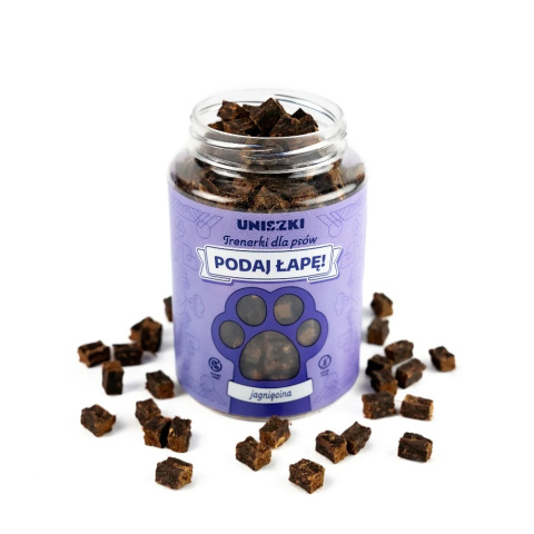 Podaj Łapę! Trenerki Jagnięcina dla psa 150g - Uniszki Podaj Łapę! Trenerki Jagnięcina dla psa 150g - Uniszki