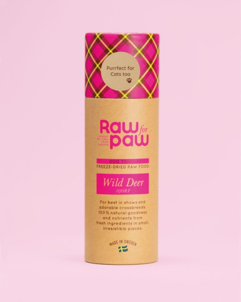 RAW for PAW WILD Deer - dziki jeleń liofilizowane przysmaki 45g RAW for PAW WILD Deer - dziki jeleń liofilizowane przysmaki 45g