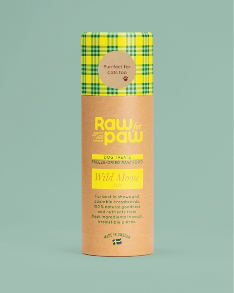 RAW for PAW WILD Moose - łoś liofilizowane przysmaki 45g RAW for PAW WILD Moose - łoś liofilizowane przysmaki 45g