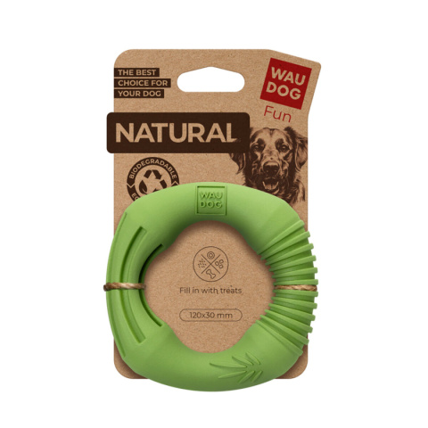WAUDOG Fun Natural RING dla psa biodegradowalna guma, 12 cm WAUDOG Fun Natural RING dla psa biodegradowalna guma, 12 cm