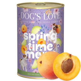 DOG'S LOVE Springs Menu Ziege - kozina z morelami i kalarepą 400g
