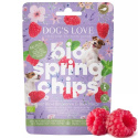 DOG'S LOVE Bio Springs Chips Pute - wiosenne przysmaki z indyka ekologicznego z malinami i miętą 150g