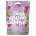DOG'S LOVE Bio Springs Chips Pute - wiosenne przysmaki z indyka ekologicznego z malinami i miętą 150g