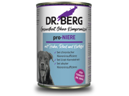 Dr BERG Pro-NIERE Nowy Skład - nerki, kamica moczowa - karma dietetyczna dla psa 400g
