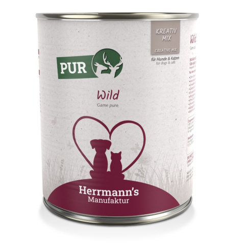 HERRMANN'S MANUFAKTUR Kreativ Mix Wild - 100% dziczyzna 800g HERRMANN'S MANUFAKTUR Kreativ Mix Wild - 100% dziczyzna 800g