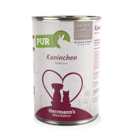 HERRMANN'S MANUFAKTUR Kreativ Mix Kaninchen Pur - 100% królik 400g