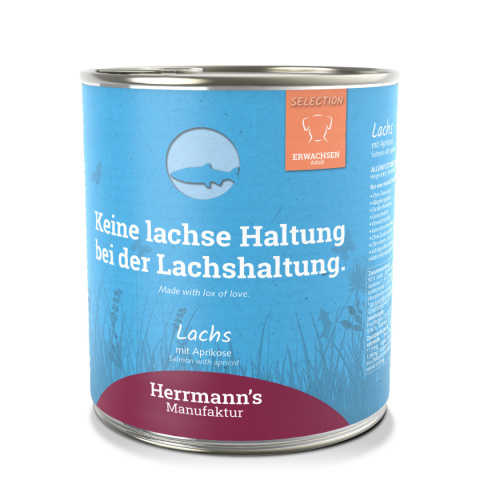 HERRMANN'S MANUFAKTUR Selection Dog Lachs - łosoś z morelami (800g) HERRMANN'S MANUFAKTUR Selection Dog Lachs - łosoś z morelami (800g)