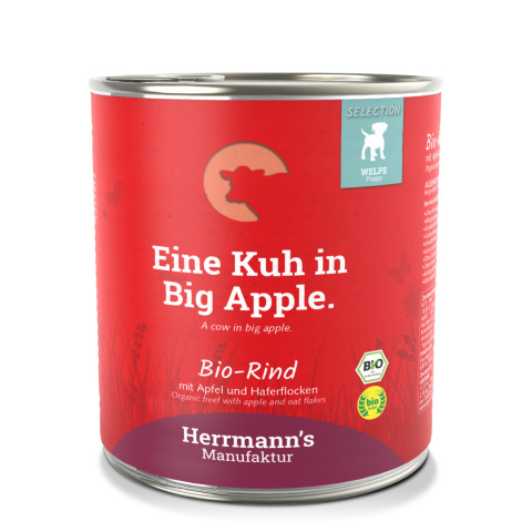 HERRMANN'S Selection Puppy Bio Rind - bio wołowina dla szczeniąt (800g) HERRMANN'S Selection Puppy Bio Rind - bio wołowina dla szczeniąt (800g)
