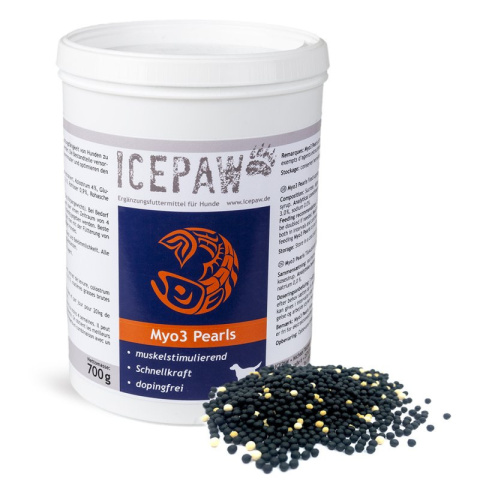 ICEPAW Myo3 Pearls - wzrost wydajności i szybkości psów sportowych (700g) ICEPAW Myo3 Pearls - wzrost wydajności i szybkości psów sportowych (700g)