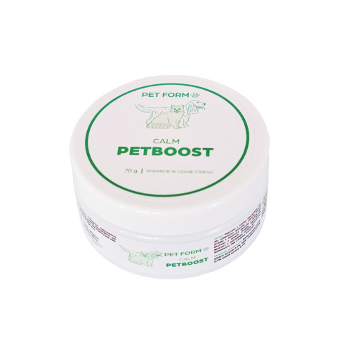 PET FORM LABS PETBOOST Calm - na uspokojenie dla psa i kota (70g) PET FORM LABS PETBOOST Calm - na uspokojenie dla psa i kota (70g)