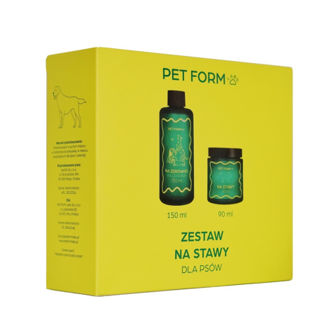 PET FORM LABS Zestaw na stawy (90ml+150ml) PET FORM LABS Zestaw na stawy (90ml+150ml)