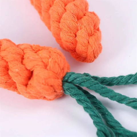 PetGang MARCHEWKA zabawka dla psa ze sznura 23cm CZYŚCI ZĘBY PetGang MARCHEWKA zabawka dla psa ze sznura 23cm CZYŚCI ZĘBY
