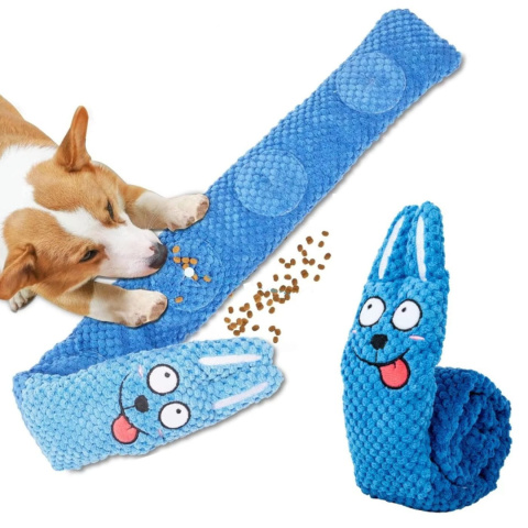 PetGang KRÓLIK zwijany dla psa na smaczki DŁUGI pluszowy 70cm PetGang KRÓLIK zwijany dla psa na smaczki DŁUGI pluszowy 70cm