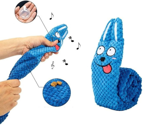 PetGang KRÓLIK zwijany dla psa na smaczki DŁUGI pluszowy 70cm PetGang KRÓLIK zwijany dla psa na smaczki DŁUGI pluszowy 70cm