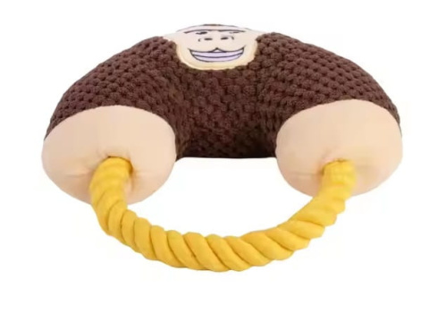 PetGang MAŁPA szarpak piszczący 30cm PetGang MAŁPA szarpak piszczący 30cm
