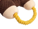 PetGang MAŁPA szarpak piszczący 30cm
