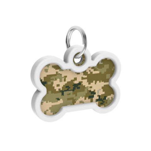 WAUDOG Zawieszka z identyfikatotem QR GPS metalowa MILITARY śred. 40 mm, szer. 28 mm WAUDOG Zawieszka z identyfikatotem QR GPS metalowa MILITARY śred. 40 mm, szer. 28 mm