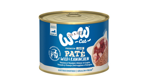 WOW CAT Senior Wild Kaninchen - dziczyzna z królikiem dla kota seniora 200g WOW CAT Senior Wild Kaninchen - dziczyzna z królikiem dla kota seniora 200g