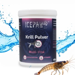 ICEPAW Krill Pulver – kryl arktyczny w proszku dla psa 400g
