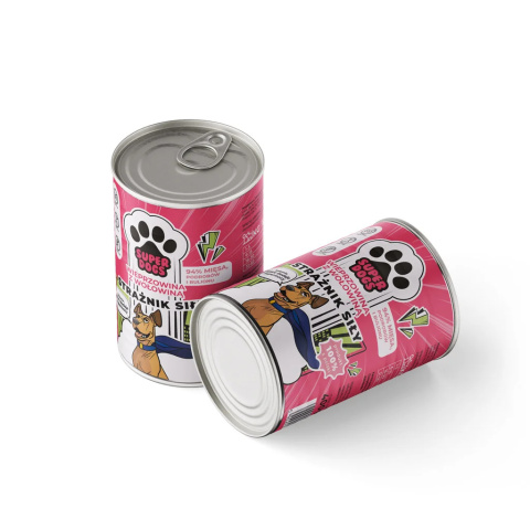 Karma mokra SUPERDOGS Strażnik Siły. Wieprzowina z wołowiną 400g Karma mokra SUPERDOGS Strażnik Siły. Wieprzowina z wołowiną 400g