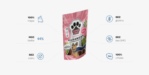 SUPERDOGS Regenerator Mocy Kabanosy z cięlęciny dla psa 100g SUPERDOGS Regenerator Mocy Kabanosy z cięlęciny dla psa 100g