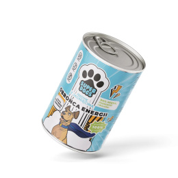 Karma mokra SUPERDOGS Obrońca Energii. Indyk z jagnięciną 400g
