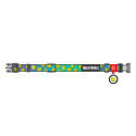 WAUDOG Obroża dla psa Nylon L 33-49/2,5 cm Buźka na Niebiesko