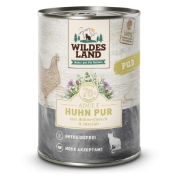 WILDES LAND CAT Pur Huhn - kurczak z olejem z krokosza 400g