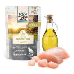 WILDES LAND CAT Pur Huhn - kurczak z olejem z krokosza 100g