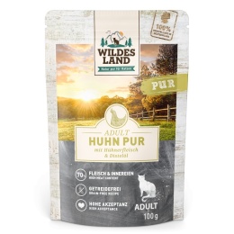 WILDES LAND CAT Pur Huhn - kurczak z olejem z krokosza 100g