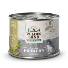 WILDES LAND CAT Pur Huhn - kurczak z olejem z krokosza 200g