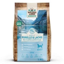 WILDES LAND DOG Forelle Lachs- pstrąg i łosoś z ziemniakami i ziołami 1kg