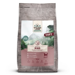 WILDES LAND DOG Soft Rind - wołowina - półwilgotna karma dla psa 5kg