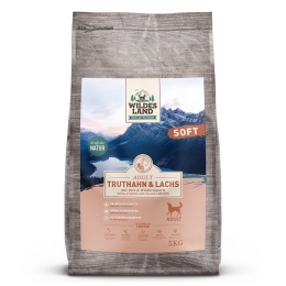 WILDES LAND DOG Soft Truthahn Lachs - indyk i łosoś - półwilgotna karma dla psa 5kg