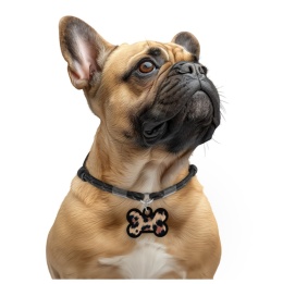 WAUDOG Zawieszka z identyfikatotem QR GPS metalowa LAMPART śred. 40 mm, szer. 28 mm