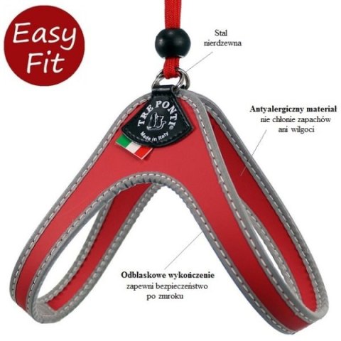 Szelki TRE PONTI Easy Fit Classic Czerwone Szelki TRE PONTI Easy Fit Classic Czerwone