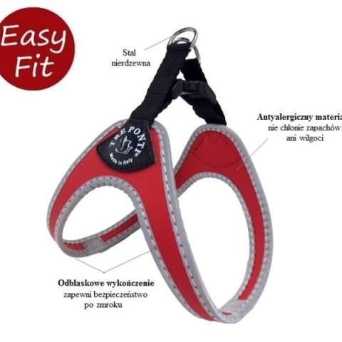 Szelki bez regulacji TRE PONTI Easy Fit Czerwone Szelki bez regulacji TRE PONTI Easy Fit Czerwone