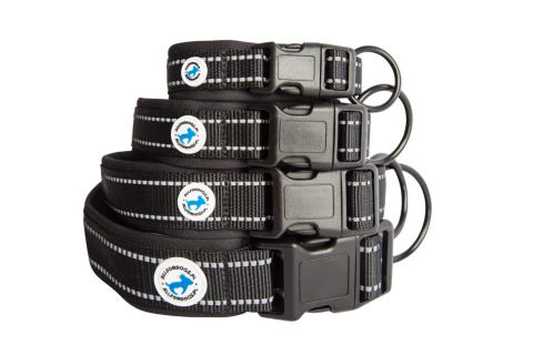 All For Dogs Black Obroża dla psa 45-56 cm L All For Dogs Black Obroża dla psa 45-56 cm L