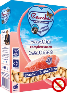 Renske Dog fresh salmon - świeży łosoś bez zbóż dla psów 395 g